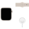 Apple Watch Series 7 (GPS + Cellular) 45mm Starlight Aluminum Case with Starlight Sport Band