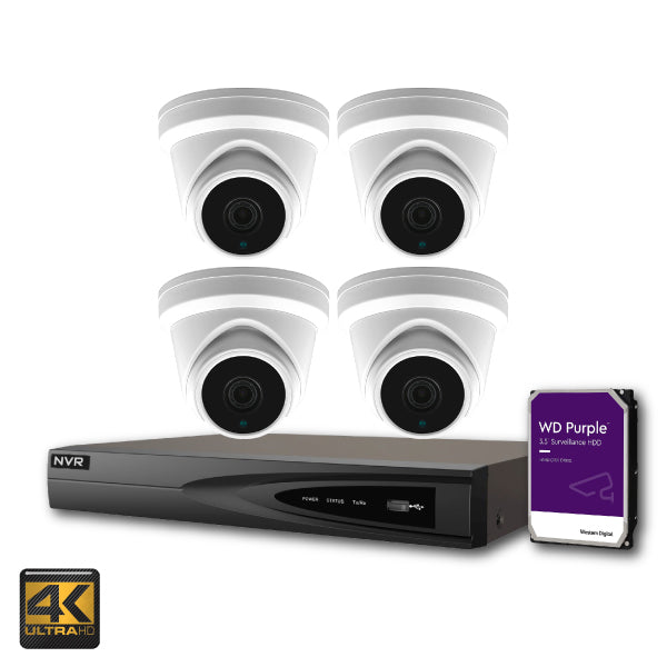HIKVISION OEM 8MP 4K Security Camera & 4K NVR 4 Channel