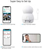 WiFi IP Camera with Night Vision, 1080P HD Wireless Home Security Camera